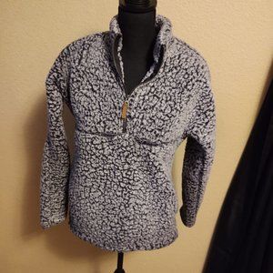 Time and Tru Fleece Sherpa Pullover quarter zip